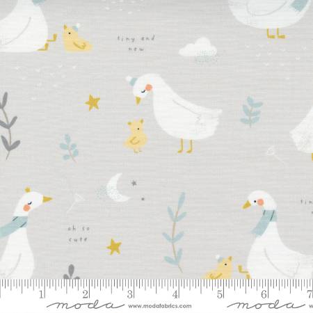 Little Ducklings Little Ducklings Baby Pastel Nursery Duck Goose Storybook - Warm Grey
