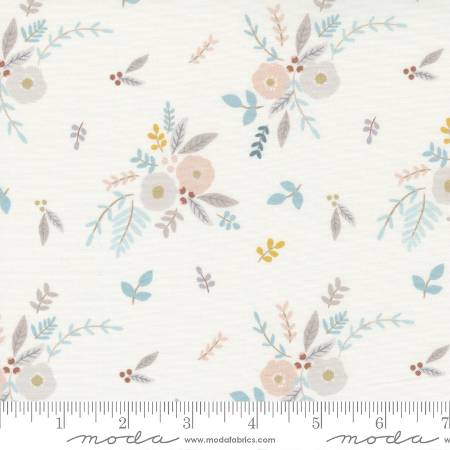 Little Ducklings Floral Bouquet Baby Pastel Nursery - White