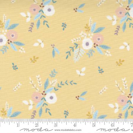 Little Ducklings Floral Bouquet Baby Pastel Nursery - Mustard