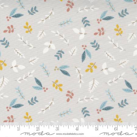 Little Ducklings Foliage Sprigs Baby Pastel Nursery - Warm Grey