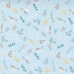 Little Ducklings Foliage Sprigs Baby Pastel Nursery - Blue - More Details