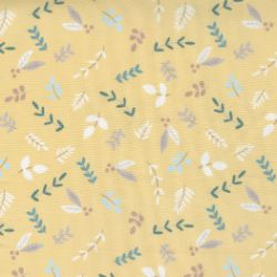 Little Ducklings Foliage Sprigs Baby Pastel Nursery - Mustard - More Details