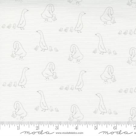 Little Ducklings Duck Walk Baby Pastel Nursery Blender Drawing - White