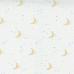 Little Ducklings Moon Print Baby Pastel Nursery Blender Stars Moon - White - More Details