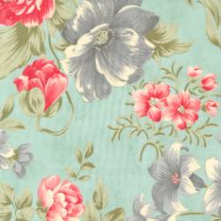 Collections Etchings - Bold Blossoms Aqua - More Details