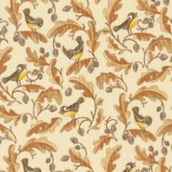 Forest Frolic - Cream Chickadees and Acorns - More Details