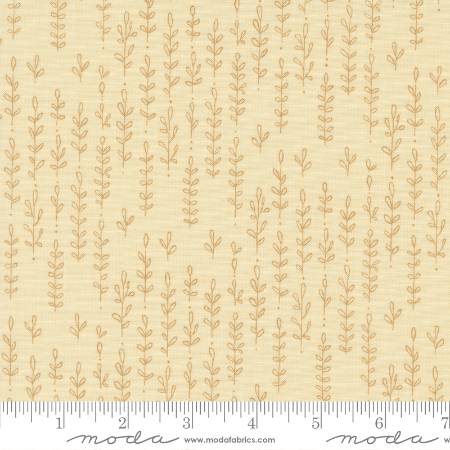 Forest Frolic - Cream Leafy Lines