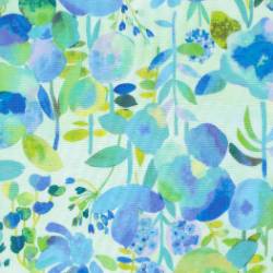 Gradients Auras - Dreamy Flowers Florals Turquoise - More Details