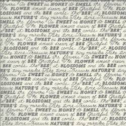 Bee Grateful - Sweet Words Dove Grey - More Details