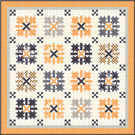 All Hallow's Eve Midnight Crossing Quilt Kit - SAVE 10% During our BLOWOUT SALE!