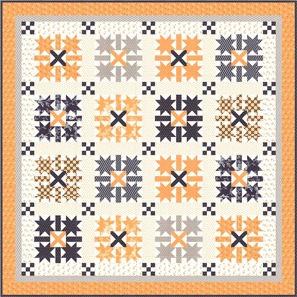 Midnight Crossing Quilt Kit by Fig Tree Quilts