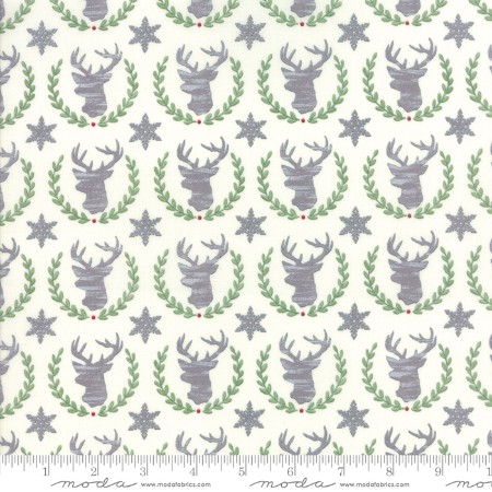 Hearthside Holiday Brushed - Snowy White Laurel Deer - SAVE 25% During our BLOWOUT SALE!