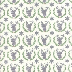 Hearthside Holiday Brushed - Snowy White Laurel Deer - SAVE 25% During our BLOWOUT SALE! - More Details