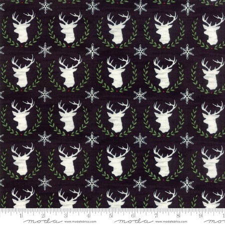 Hearthside Holiday Brushed - Charcoal Black Laurel Deer - SAVE 25% During our BLOWOUT SALE!