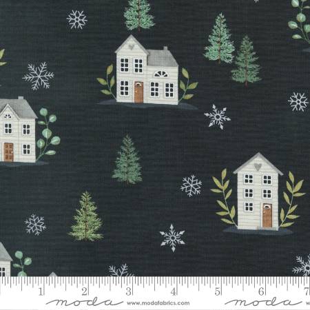 Holidays At Home - Charcoal Black Farmhouse All Over