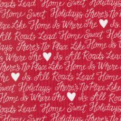Holidays At Home - Berry Red Holiday Text - More Details