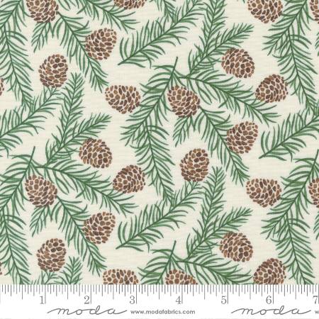 Holidays At Home - Snowy White Evergreen Pinecones