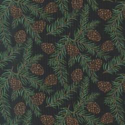 Holidays At Home - Charcoal Black Evergreen Pinecones - More Details