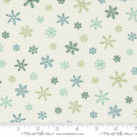 Holidays At Home - Snowy White Snowflakes All Over