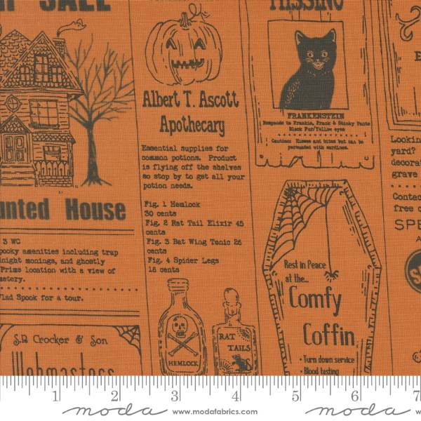 Home Sweet Haunt - Pumpkin Vintage Newspaper