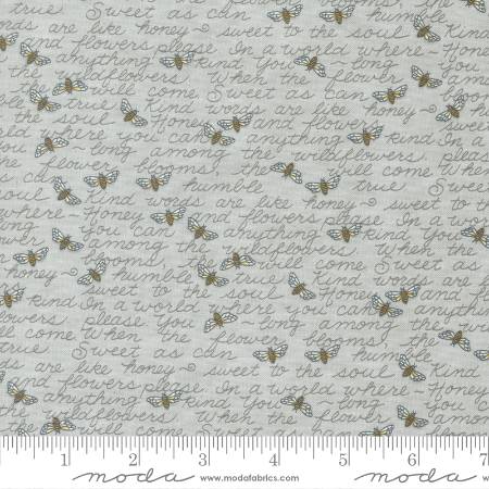 Honey Lavender - Kind Words Text And Words Bees Dove Grey