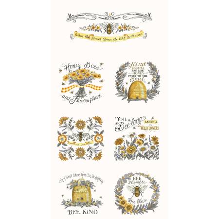 Honey Lavender - Honey Lavender Panel 24" x 44" Milk