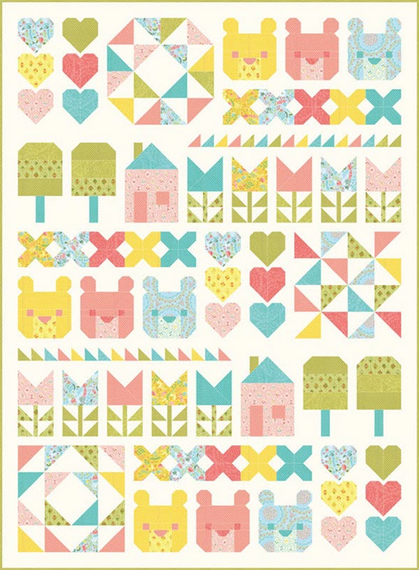Home Sweet Home Quilt Kit by Stacy Iest Hsu for Moda Fabrics