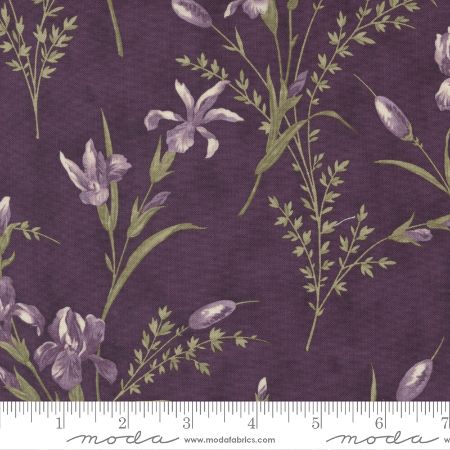 Iris Ivy - Plum Large Floral