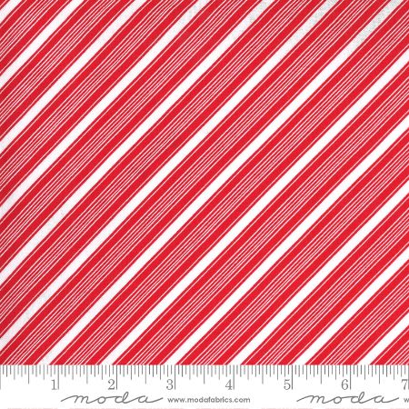 Merry Bright - Merry Stripe -Poinsettia Red