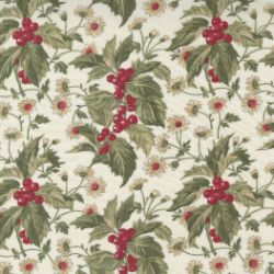 Poinsettia Plaza - Cream Holly Berry - More Details