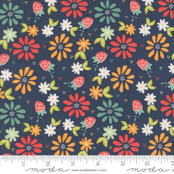 Raspberry Summer - Blueberry Spring Berries Floral