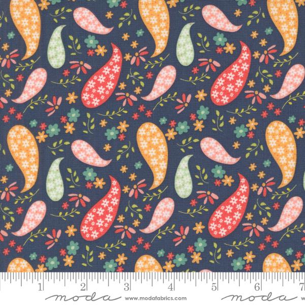 Raspberry Summer - Blueberry Paisley