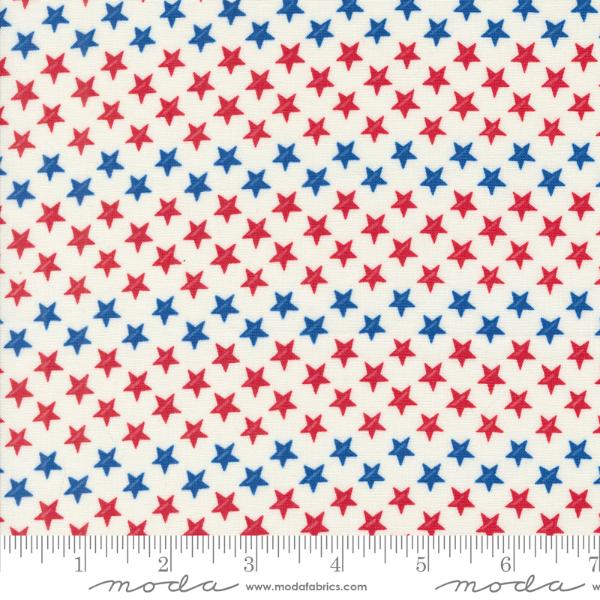 Red White and Bloom - Daisy White Stars In A Row