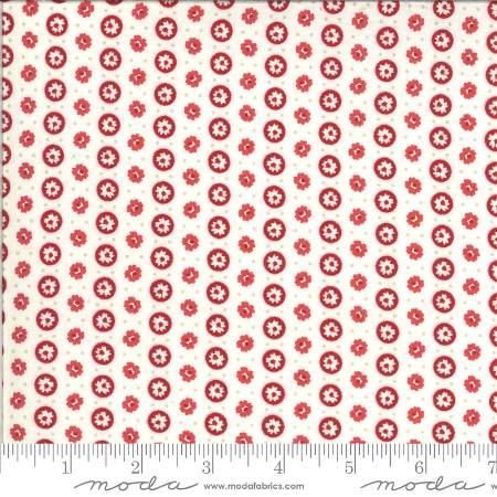 Roselyn - Circle Dot Ivory Red