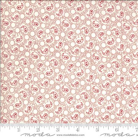 Roselyn - Paisley Ivory Red