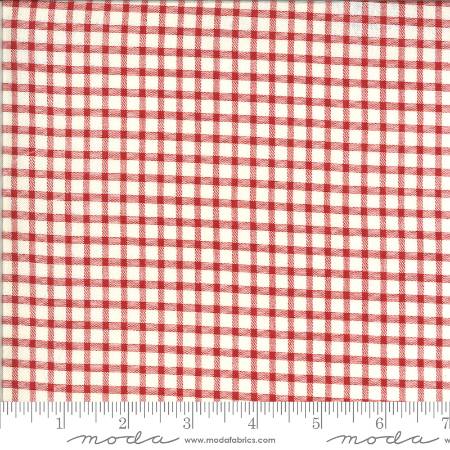 Roselyn - Gingham Ivory Red