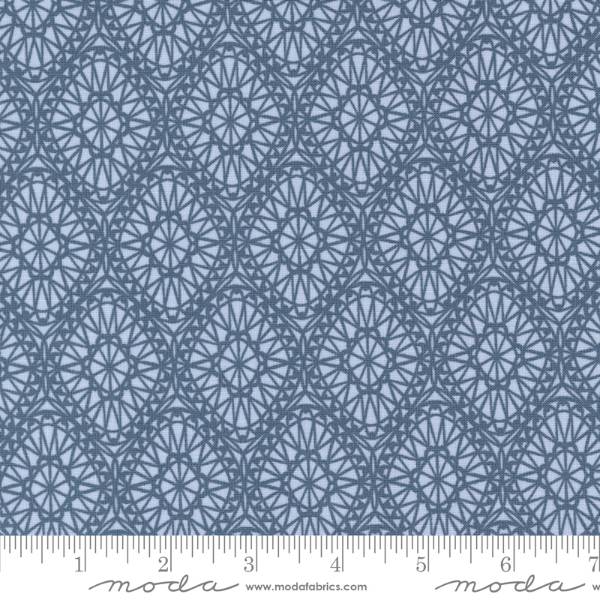 Seaglass Summer - Dappled Blue Picnic Blanket Damask