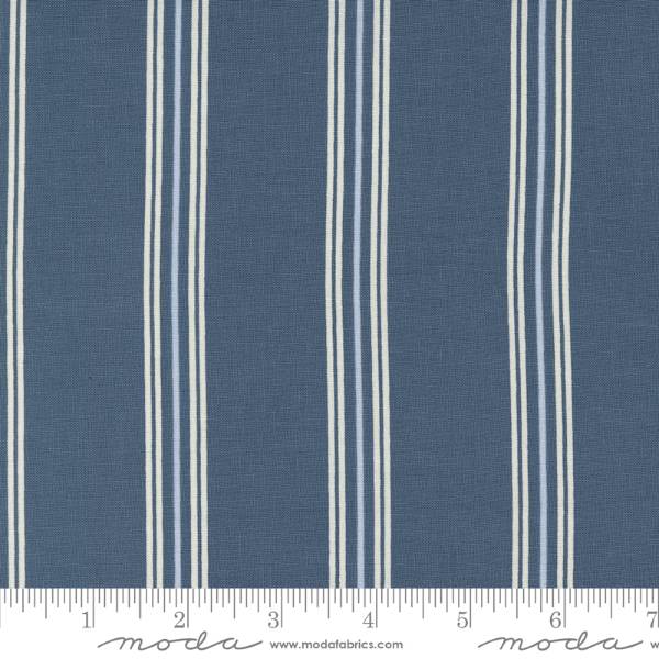Seaglass Summer - Indigo Sea Seaside Stripe