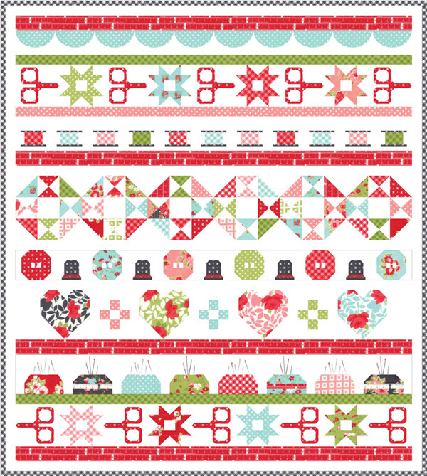 Quilt Day Quilt Kit by Bonnie & Camille featuring Lttle Snippets
