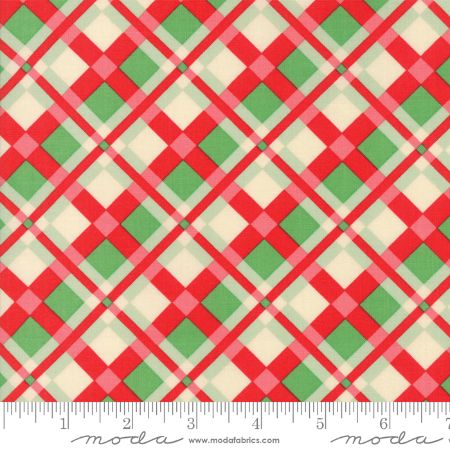Swell Christmas - Coated Red and Green Plaid