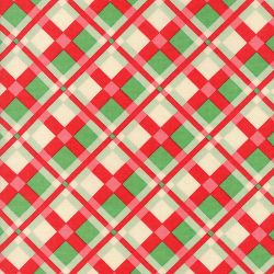 Swell Christmas - Coated Red and Green Plaid - More Details
