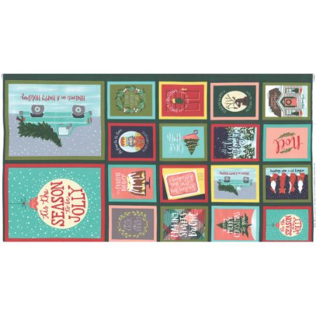 To Be Jolly - 24 x 44 Festive Panel - SAVE 25% During our BLOWOUT SALE!