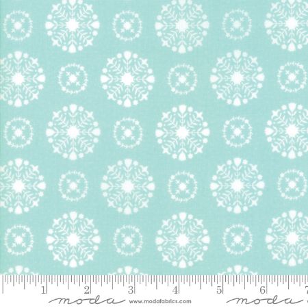 Vintage Holiday - Flannel Aqua Snowflakes - 22
