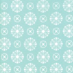 Vintage Holiday - Flannel Aqua Snowflakes - 22