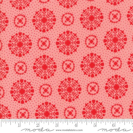 Vintage Holiday - Flannel Pink Snowflakes - SAVE 25% During our BLOWOUT SALE!