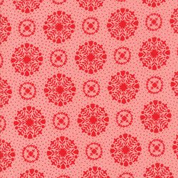 Vintage Holiday - Flannel Pink Snowflakes - SAVE 25% During our BLOWOUT SALE! - More Details