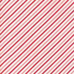 Vintage Holiday - Flannel  Red and Pink Bias Candy Stripe - SAVE 25% During our BLOWOUT SALE! - More Details