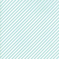 Vintage Holiday - Flannel Aqua Bias Candy Stripe - SAVE 25% During our BLOWOUT SALE! - More Details