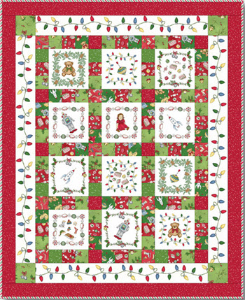 Christmas Joy Flannel Quilt Kit