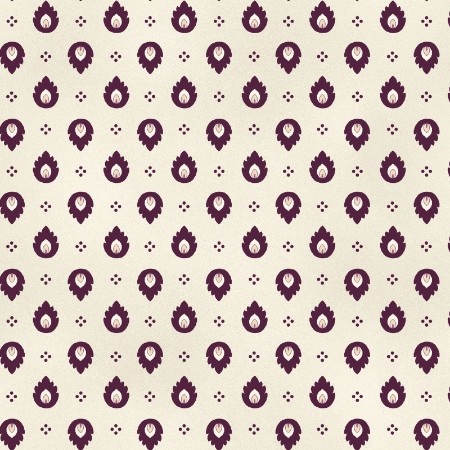 Aubergine - Ivory Foulard